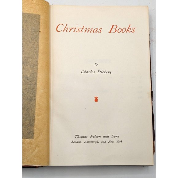 Christmas Books by Charles Dickens Thomas Nelson and Sons London Antique Book - Picture 5 of 6